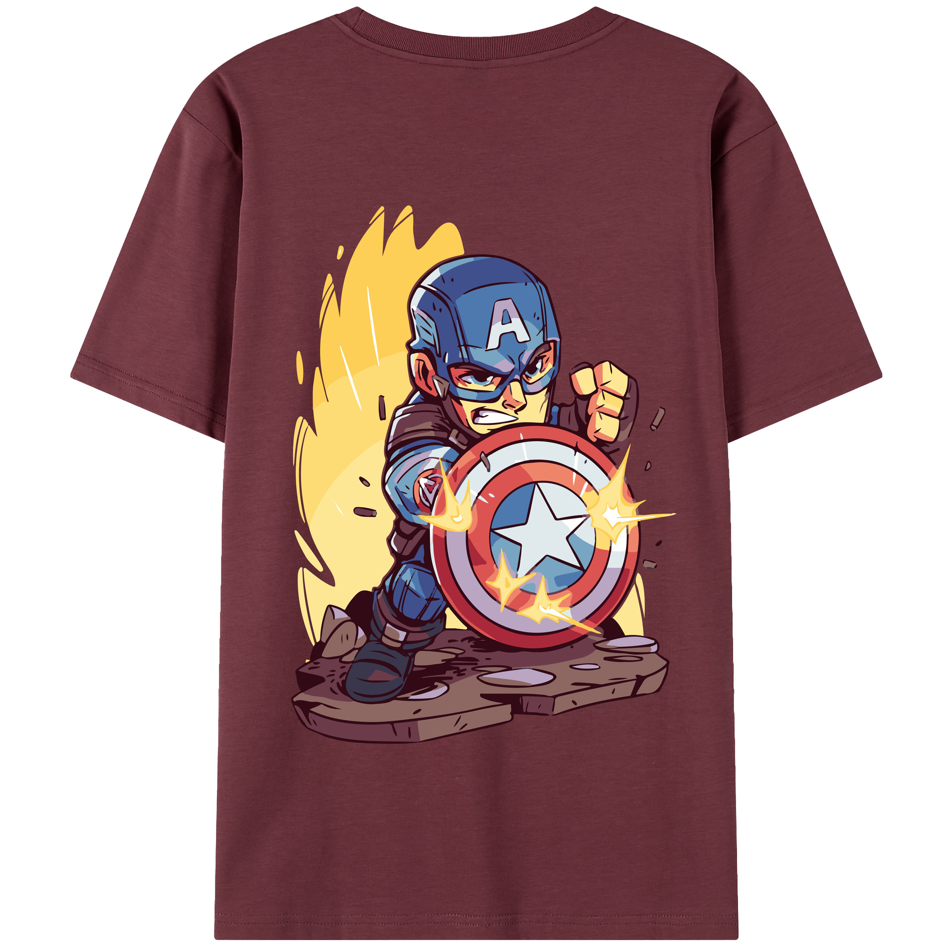 （画像用） アベンジャーズ The Avengers 綿100％半袖Tシャツ（背面プリント）